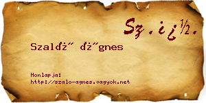 Szaló Ágnes névjegykártya